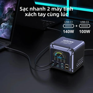Yola Pods Ubigbuy 420W GaN USB-C Desktop Charger